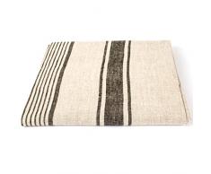 LinenMe 132 x 249 cm Tischdecke Schwarz Leinen Provance 0074502