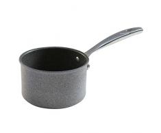 Ballarini Portofino Stielkasserolle Stieltopf 16 cm 9Q7S-0.16 aus Aluminium mit Granitium-Antihaftbeschichtung induktionsgeeignet steinoptik Made in Italy