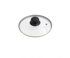 ORYX 5023405 – Glasdeckel für Bratpfanne, 18 cm, Edelstahlrand, Transparent