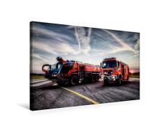 Premium Textil-Leinwand 75 x 50 cm Quer-Format FLF u TLF (Flughafen Braunschweig) | Wandbild, HD-Bild auf Keilrahmen, Fertigbild auf hochwertigem Vlies, Leinwanddruck von Markus Will