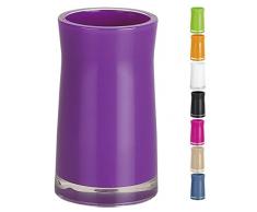 Spirella Zahnputzbecher Zahnbürstenhalter Sydney 6,5x12,5 cm Violett/Lila