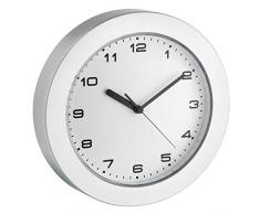 TFA Dostmann 60.3022.54 Wanduhr in modernem Design, Rahmen, silber