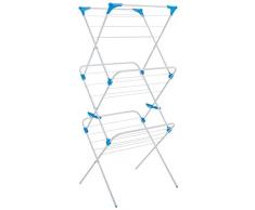 Minky 3 Stufen ausklappbarer Wäscheständer, weiß