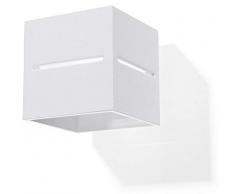 Sollux Lighting NEU Weiße Wohnzimmer und das Vorzimmer-Aluminium-SOLLUX Lobo SL.0206 quadratische Moderne Wandleuchte Loft 1-FLG. LED G-9 LEUCHTEN-Bei Amazon für den günstigsten Preis