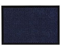 andiamo Schmutzfangmatte, Fußmatte aus Polypropylen – Indoor/Outdoor geeignet - in 60 x 80 cm Blau – 5 mm Höhe