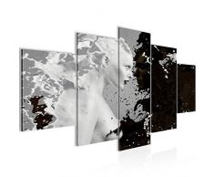 Bilder Milk & Coffee Wandbild Vlies - Leinwand Bild XXL Format Wandbilder Wohnzimmer Wohnung Deko Kunstdrucke Schwarz WeiÃŸ 5 Teilig - MADE IN GERMANY - Fertig zum Aufhängen 301853a