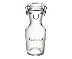 Bormioli Lock Eat Karaffe, Glas, transparent, 8 x 8 x 21 cm