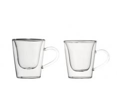 Luigi Bormioli 1441 doppelwandiges Borosilikatglas Espresso 120 ml, 2-er Set