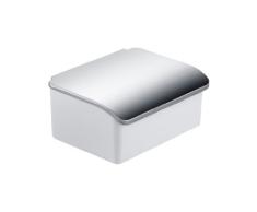 Keuco Feuchtpapierbox Elegance, (Porzellanbehälter weiß, Deckel verchromt, Wandmodell, modernes Design) 11667013000