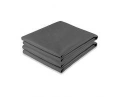 CelinaTex 5000265 Doppelpack Largo Reise-Handtuch weitere Farben & Größen Badetuch Set schnelltrocknend bestens geeignet für Sport Training Fitness Trekking Outdoor-Camping 40 x 80 cm anthrazit