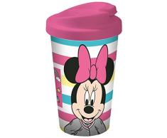 Disney Mickey Mouse 12079 Minnie Maus Coffee to go Becher, Reisebecher, Mehrwegbecher, PP, 400 milliliters, Mehrfarbig