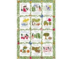 Ulster Weavers Geschirrtuch aus Baumwolle, 73,9 x 48 cm, Gärtner-Kalender, in englischer Aufschrift, 1 Stück