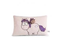 Nici Kissen, Polyester, Beige/Violette, 43 x 25 cm