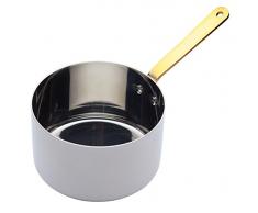 Master Class Professional Mini Miniatur Serviergeschirr Stielkasserolle aus Edelstahl