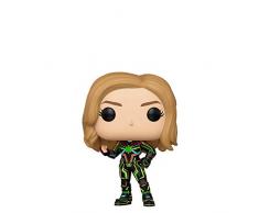 Funko 43964 POP Bobble Vinyl Captain Marvel w/Neon Suit Sammelbares Spielzeug, Mehrfarben