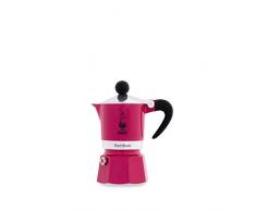 Bialetti Rainbow Espressokocher, Aluminium, fuchsia, 1 Tasse