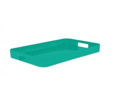 Zak Designs Gallery Tablett Aqua Blau, 53.5 x 34.5 cm