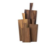 Continenta Schneidebrett geölt aus Walnussholz mit antibakterieller Wirkung, 70 x 23 x 2 cm