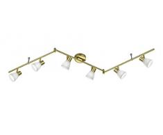 Trio Leuchten 871510608 Carico A+, Deckenleuchte, Messing, 3,5 W, G9, messing matt, 10 x 150 x 19 cm