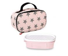 TATAY Urban Food Stars - Thermische Lebensmittelträger Lunchbox mit luftdichten Containern inklusive (21,5 x 9 x 12)