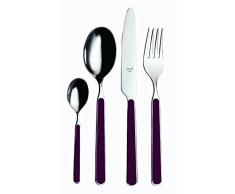 Mepra SPA 10B722024 Besteckgarnitur, Design Millenium Cyclamene, 24-teilig