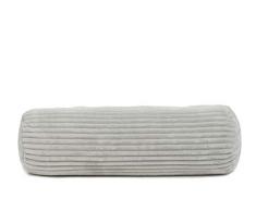 Gözze Kissenrolle in Cord Optik, 70 x 22 cm, Silber, 40067-90-070022