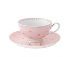 Clayre & Eef 6CE0651 Kaffeetasse mit untertasse Ø 15 * 8 cm / 0,12L