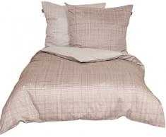 Schöner Wohnen Bettwäsche-Set, 100 Prozent CO, Beige-grau, 200 x 135 cm