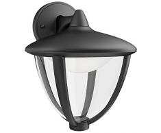 Philips myGarden LED Wandleuchte Robin 1-flammig, schwarz 154713016