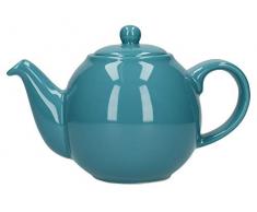 London Pottery Globe Teekanne mit Sieb, Keramik, Aqua, 2 Cup (500 ml)