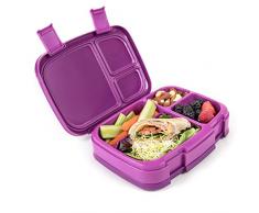 Bentgo Fresh - Auslaufsichere Lunchbox | Bento Box mit 4 Unterteilungen, Lila