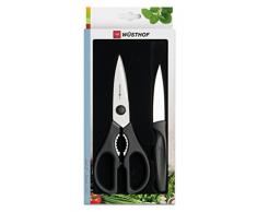 Wüsthof TR9354S Set Schere + Allzweckmesser, Schwarz