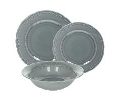 Tognana Tafelservice 18-teilig Porzellan Charme London grau