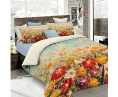 Sogni Dautore Italian Bed Linen Bettbezug, Doppelte, 100% Baumwolle, Multicolor SD29, DOPPEL