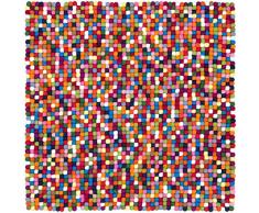 myfelt Filzkugel Topfuntersetzer - Lotte - 20x20 cm, bunt