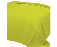 Lasa Pure 253 - Bettdecke aus Piquée, 240 x 260 cm, col. grün