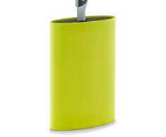 Zeller 24933 Messerblock m. Borsteneinsatz, oval, grün