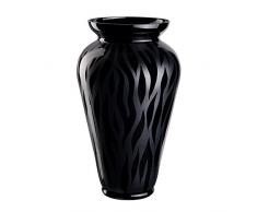 OertelCrystal Bodenvase Serengeti Kristallvase, Glas, Schwarz, 24 x 24 x 43 cm