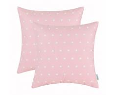 CaliTime Kissenbezüge, Kissenhülle 2 Stück Kissen Werfen Kissen Abdeckungen Fälle Schutz Muscheln zum Couch Sofa Schlafzimmer Zuhause Weihnachten Dekor