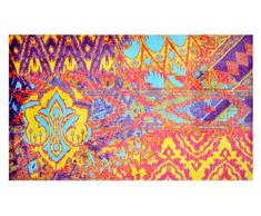 LifeStyle-Mat Designer Fussmatte Haustür – Fussmatten rutschfest und waschbar – Schmutzfangmatte/Fussabstreifer – VIOLETT67x110cm