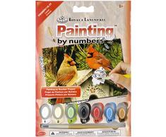 Royal Brush PBNMIN-118 Cardinals Mini-Set zum Malen nach Zahlen, 12,7 x 17,8 cm