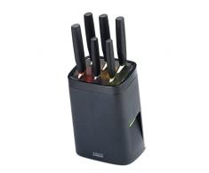 Joseph Joseph LockBlock - Messerblock inkl. 6 Messer - dunkelgrau