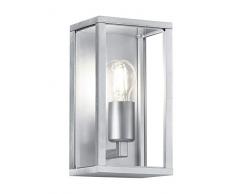 Trio Leuchten Garonne Aussen Wandleuchte, Druckguss Aluminium, zinkfarbig