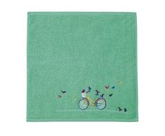 Eiffel Textile Set Geschirrtuch Bestickt Fahrrad, Baumwolle, bunt, 45 x 45 x 10 cm, 3 Stück