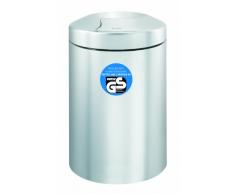 Papierkorb Le Tube 15 L / Matt Steel