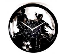 Instant Karma Clocks Wanduhr aus Vinyl für Wand Geschenkidee Handmade Sport Fußball Fußball Vintage