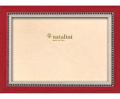 Natalini MIKY Rosso 13X18 Bilderrahmen mit Unterstützung für Tisch, Tulipwood, Rot, 13 X 18 X 1,5