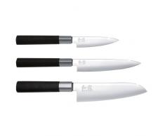 KAI Wasabi Black Wasabi Black Set, Inhalt: Allzweckmesser 6710P + 6715U & Santoku 6716S , 67S-310