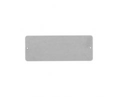 KalaMitica 24009-990-024 magnetische Kreidetafel aus Stahl, Silber 9x24 cm