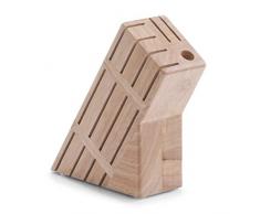 Zeller Messerblock, Gummibaum / 21 x 14 x 8